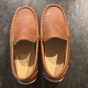Boys Brown Leather Loafers